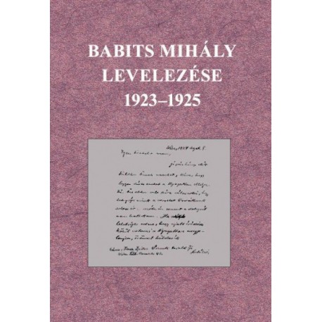 Babits Mihály levelezése 1923-1925