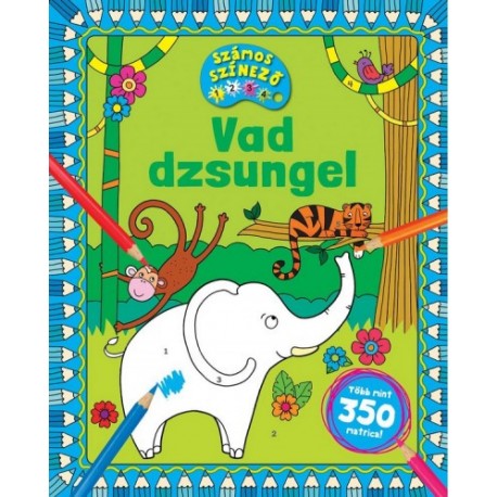 Vad dzsungel - Számos színező - Több mint 350 matrica!