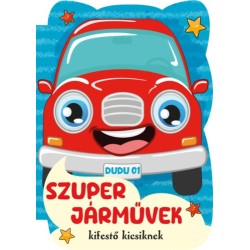 Szuper járművek - Kifestő kicsiknek