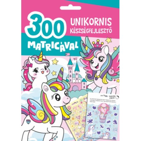 Unikornis készségfejlesztő - 300 matricával