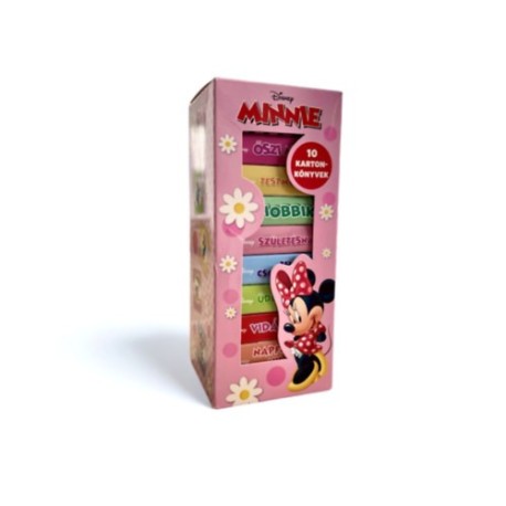 Disney Minnie - 10 kartonkönyv - 10 db lapozó díszdobozban