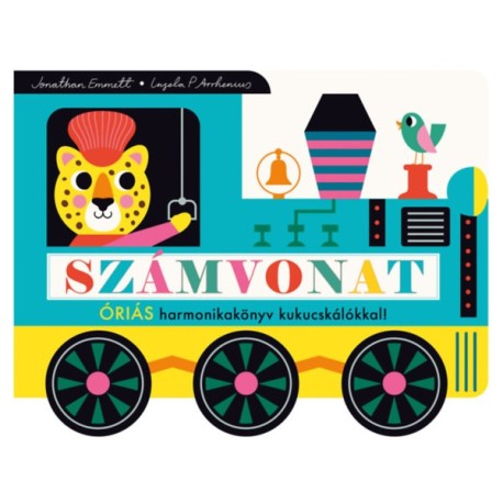 Jonathan Emmett, Ingela P. Arrhenius: Számvonat - Óriás harmonikakönyv kukucskálókkal!