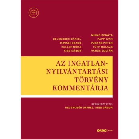 Az ingatlan-nyilvántartási törvény kommentárja