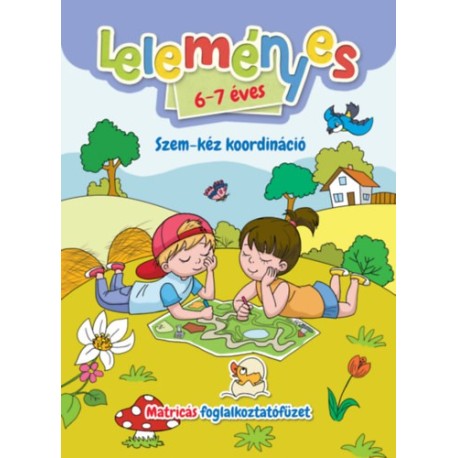 Leleményes 6-7 éves - Szem-kéz koordináció - Matricás foglalkoztatófüzet