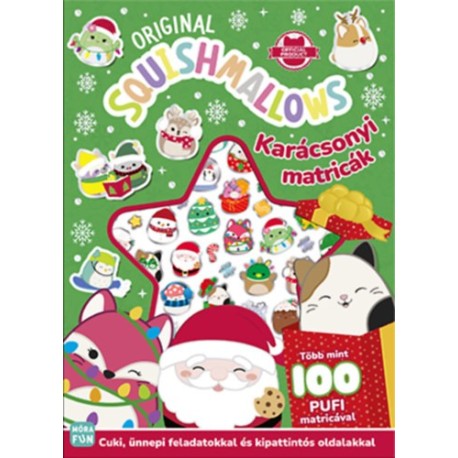 Original Squishmallows - Karácsonyi matricák