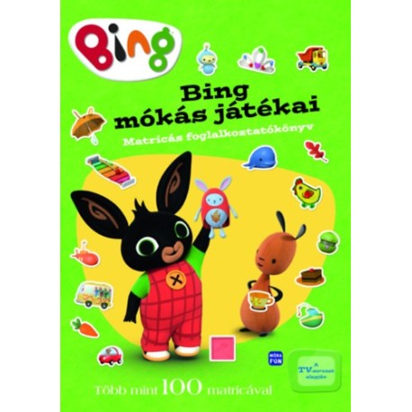 Bing mókás játékai&nbsp; - Matricás foglalkoztató