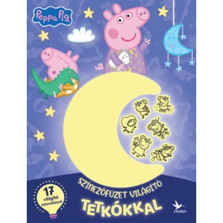 Színezőfüzet világító tetkókkal - Peppa malac