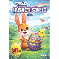 Vidám húsvéti színező füzet