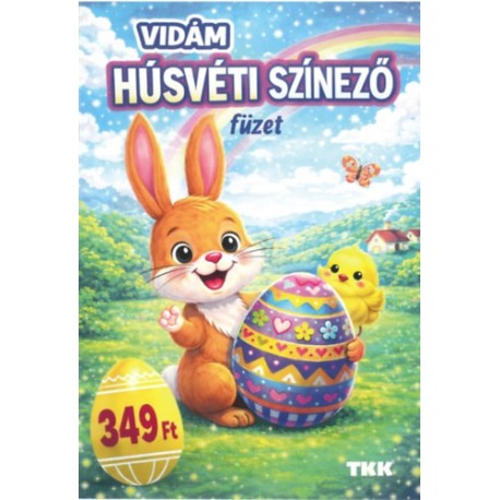 Vidám húsvéti színező füzet