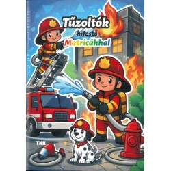Tűzoltók kifestő - Matricákkal