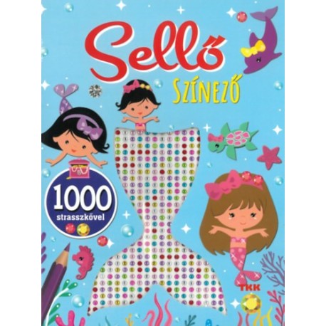 1000 strassz - Sellő színező