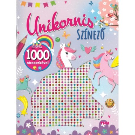 1000 strassz - Unikornis színező